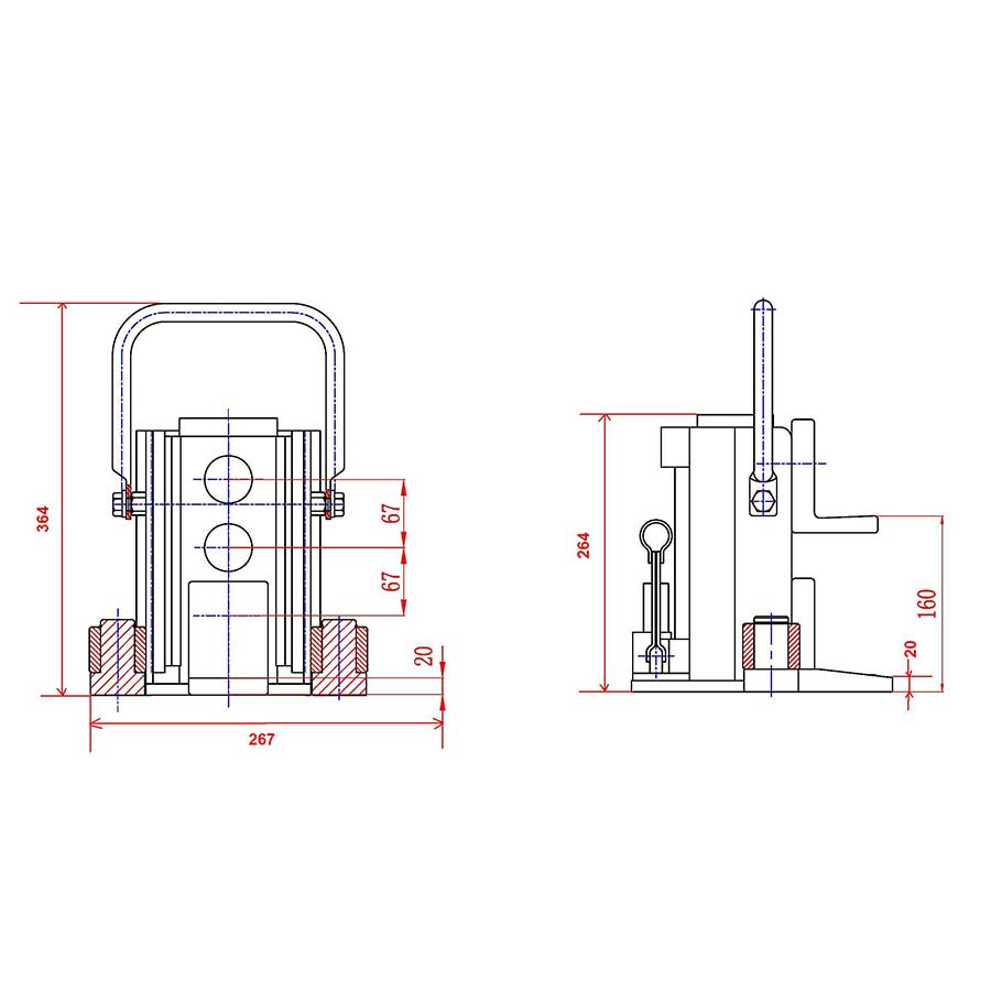 Donkraft 8000 kg