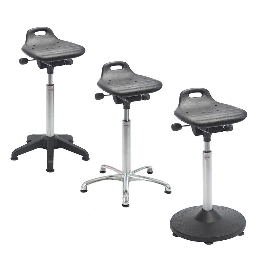 Ståstøttestol Omega 450mm base højde 62-88