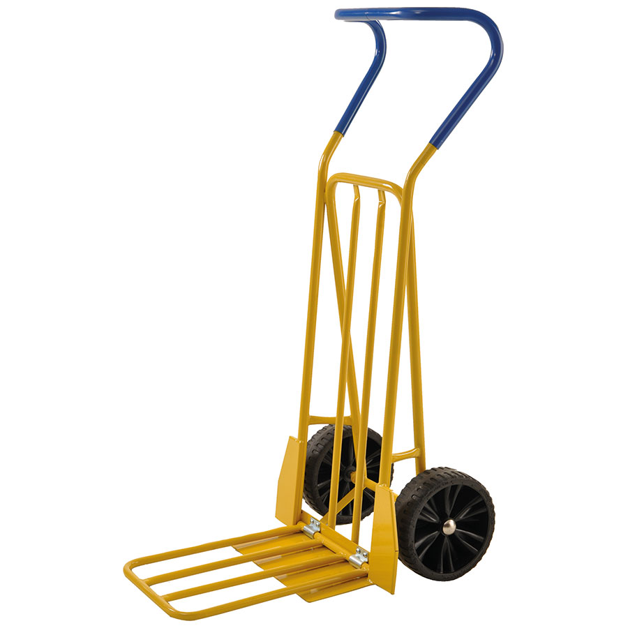 Sækkevogn med ergonomisk håndtag og lavprofil hjul