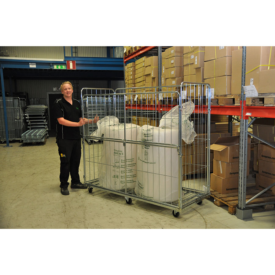 Rullecontainer med 4 sider lang model