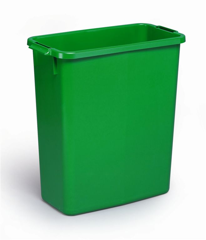 Affaldsspand 60 liter grøn uden låg 555x285x615
