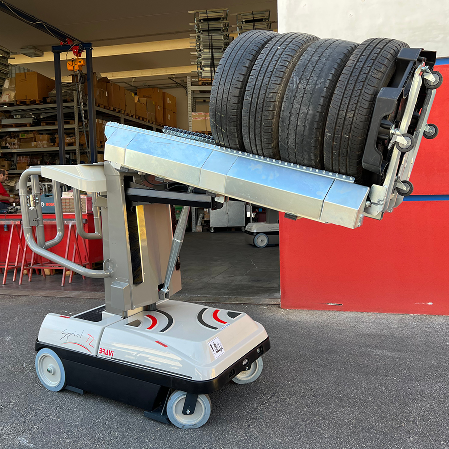 Bravi Sprint Dæk plukker Løfthøjde 5350 mm.