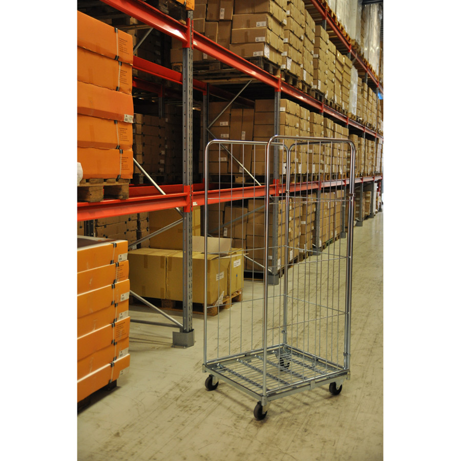 Rullecontainer med 3 sider
