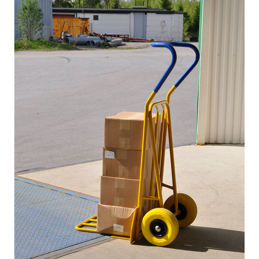 Sækkevogn med ergonomisk håndtag og punktfri hjul