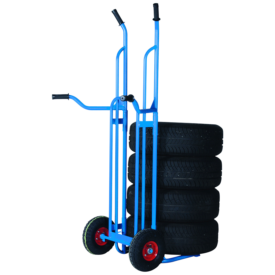 Dæksækkevogn 200 kg blå
