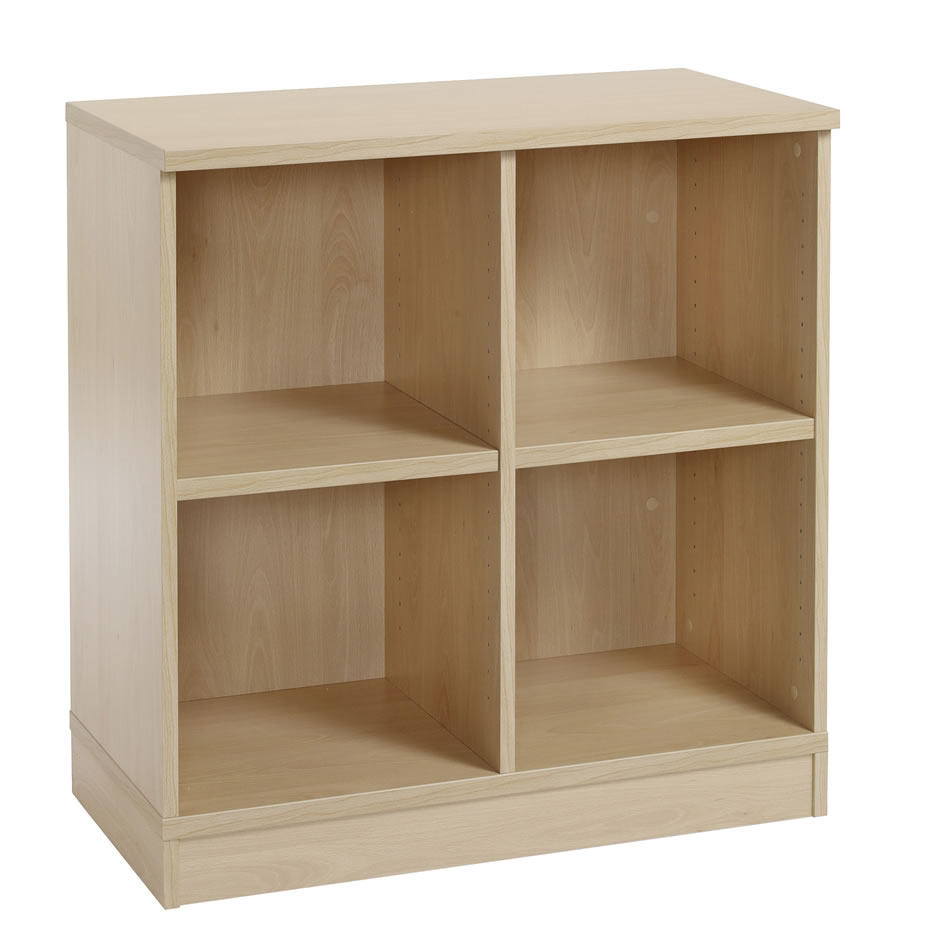 Kontorreol Cube Quantum 2x2 rum sokkel bøg