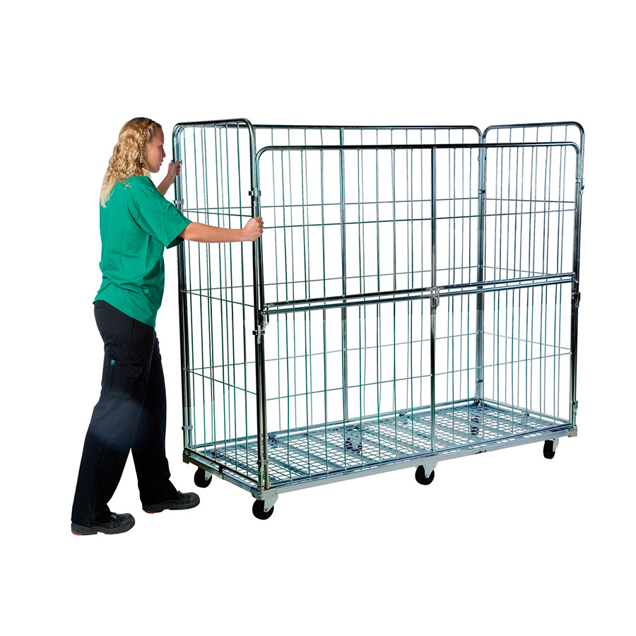 Rullecontainer med 4 sider lang model