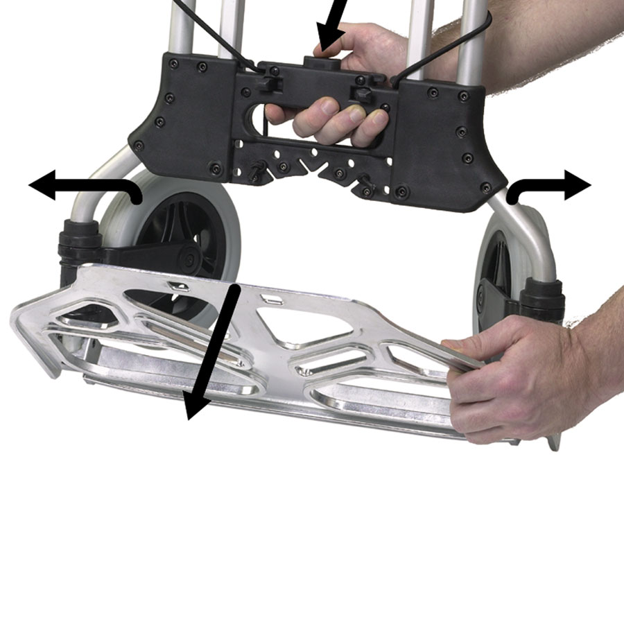 sammenklappelig sækkevogn EasyGlide 80 kg.