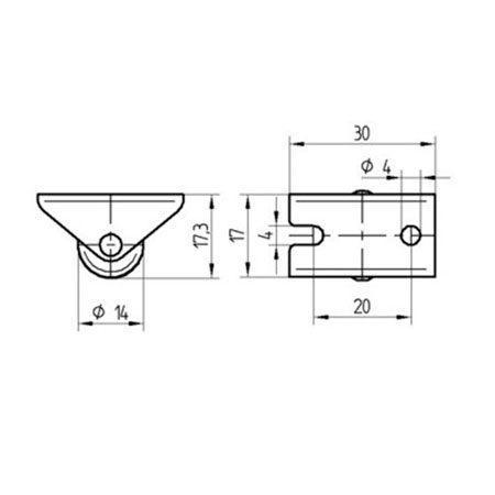 TENTE Hjul 2198 POI 014 P60 - 30X17 TENTE Hjul 2198 POI 014 P60 - 30X17