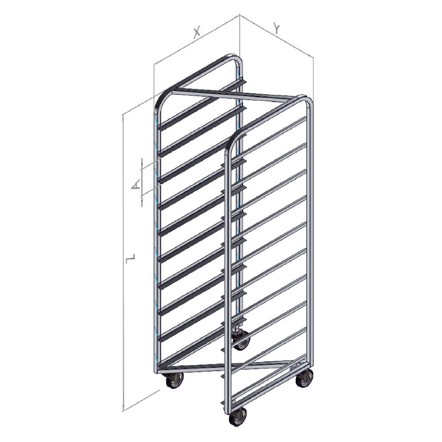 Bagerivogn Zoni 20 hylder Z - Stationære Ovne