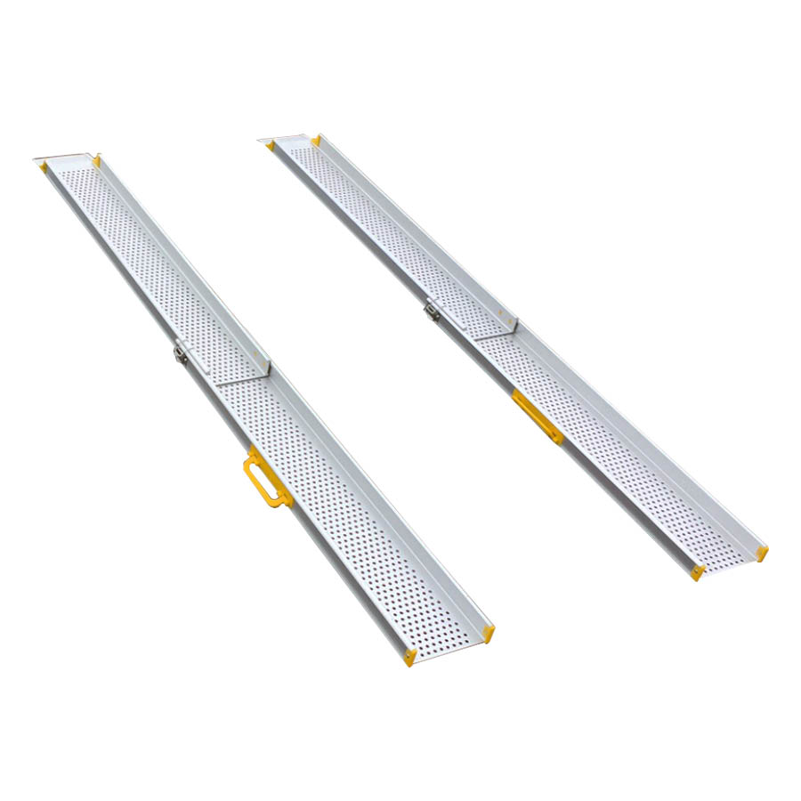Køreramper aluminium 2100 x 210 mm, 270 kg.