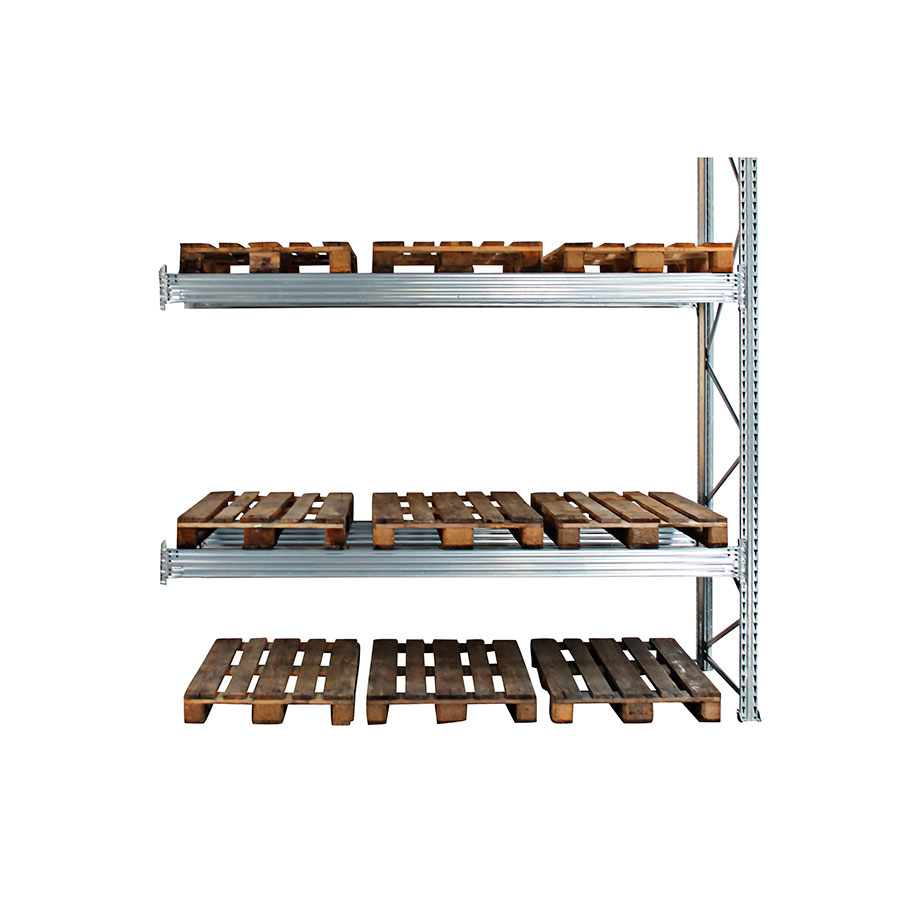 Pallereol: Højde 2000 mm. 9 pallepladser i alt