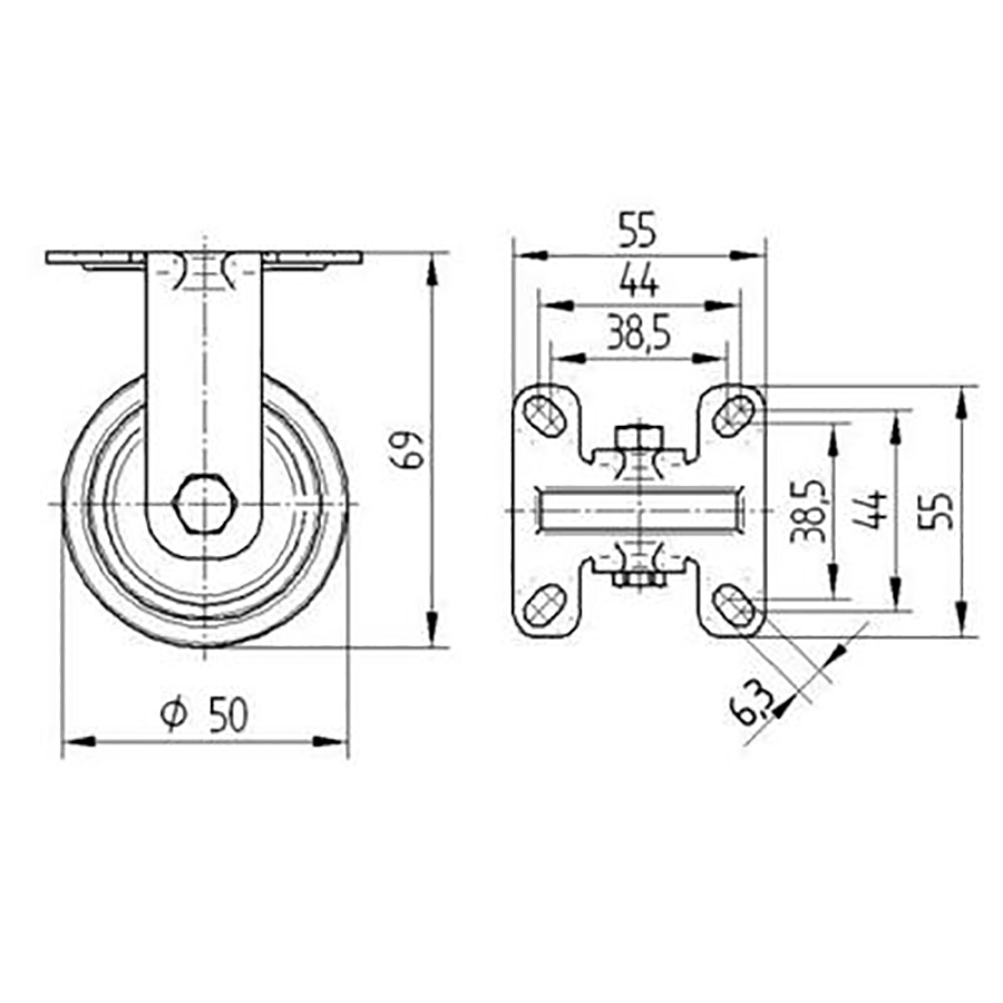 TENTE hjul 2478 PJI 050 P41