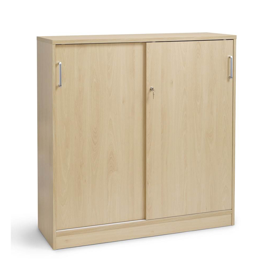 Skydedørsskab Quantum 1200x420x1257 mm bøg