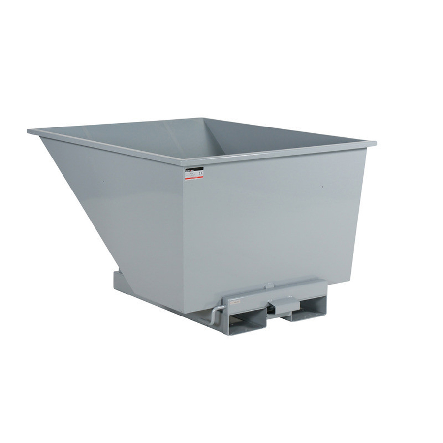Tip-container "Automatic", 900 Liter åben. Grå