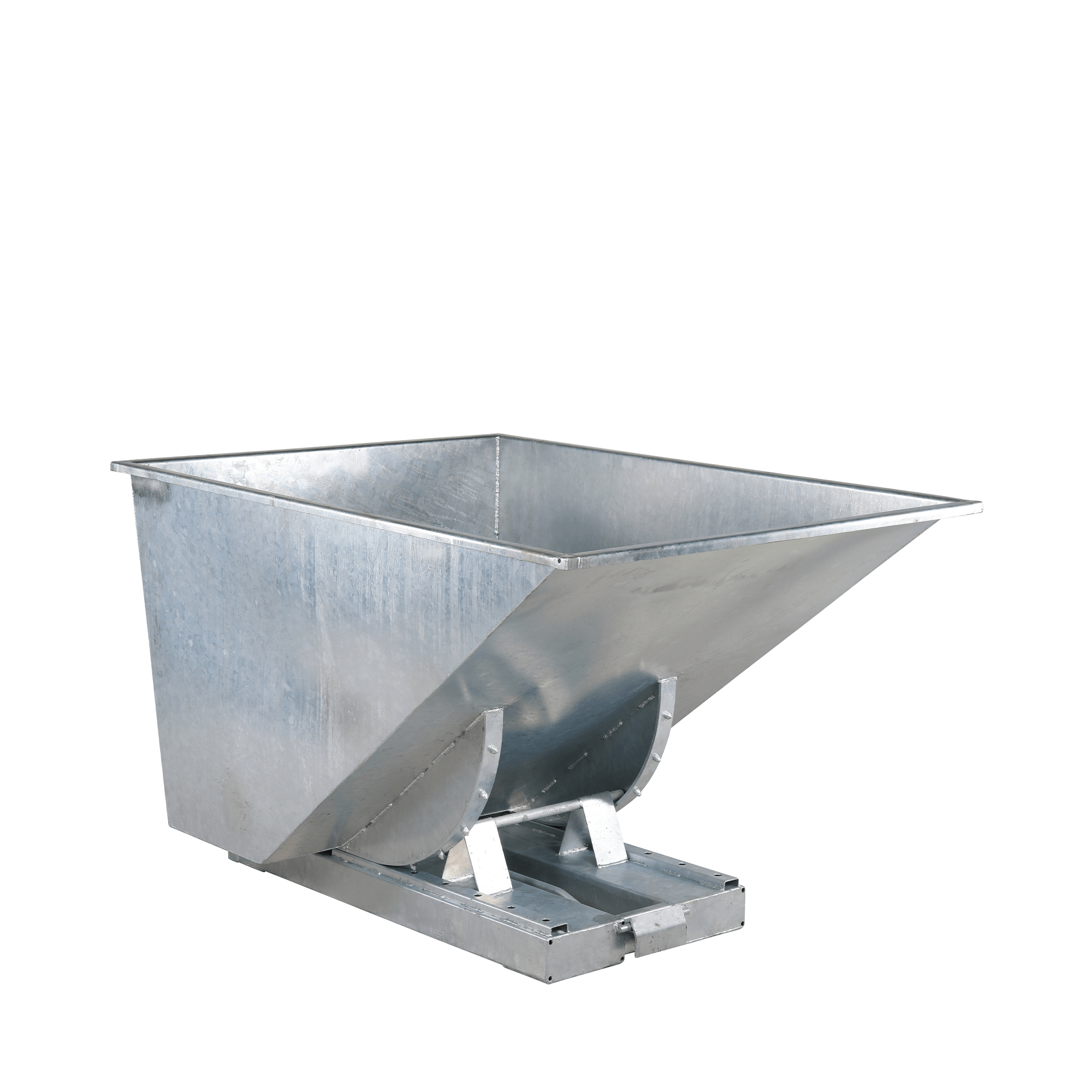 TIPPO Tip Container Åben i Galvaniseret Stål – 1100 L