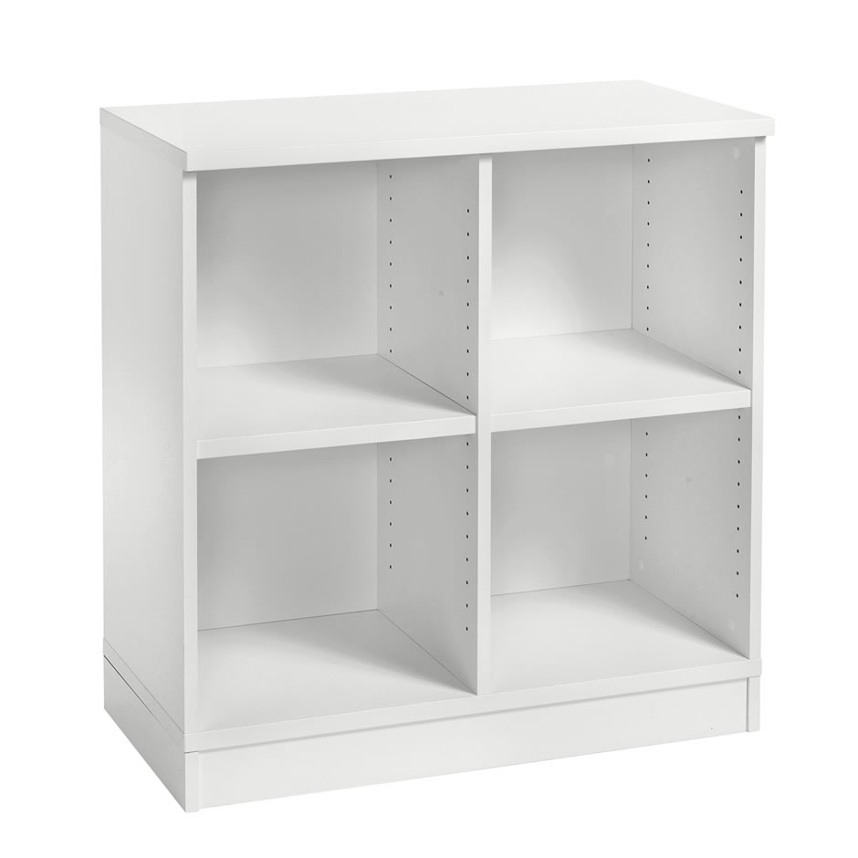 Kontorreol Cube Quantum 2x2 rum sokkel hvid