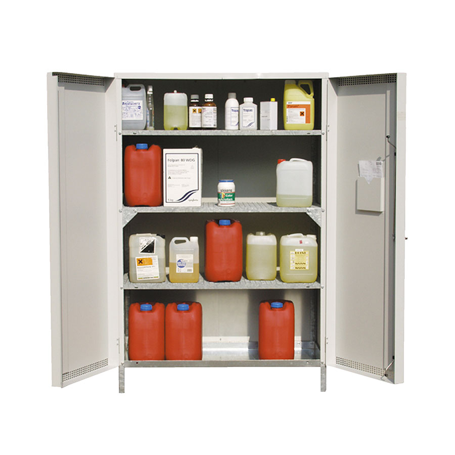 Miljøskab 13-20 med bakke bund og gitter