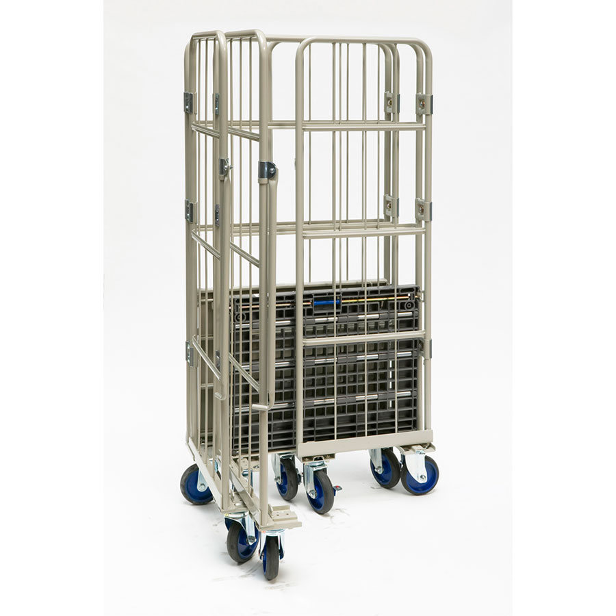 Prestar rullecontainer, 80x60x170 cm, plastik