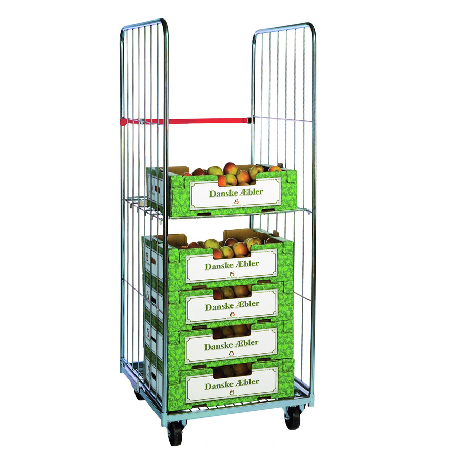 Rullecontainer med 2 sider