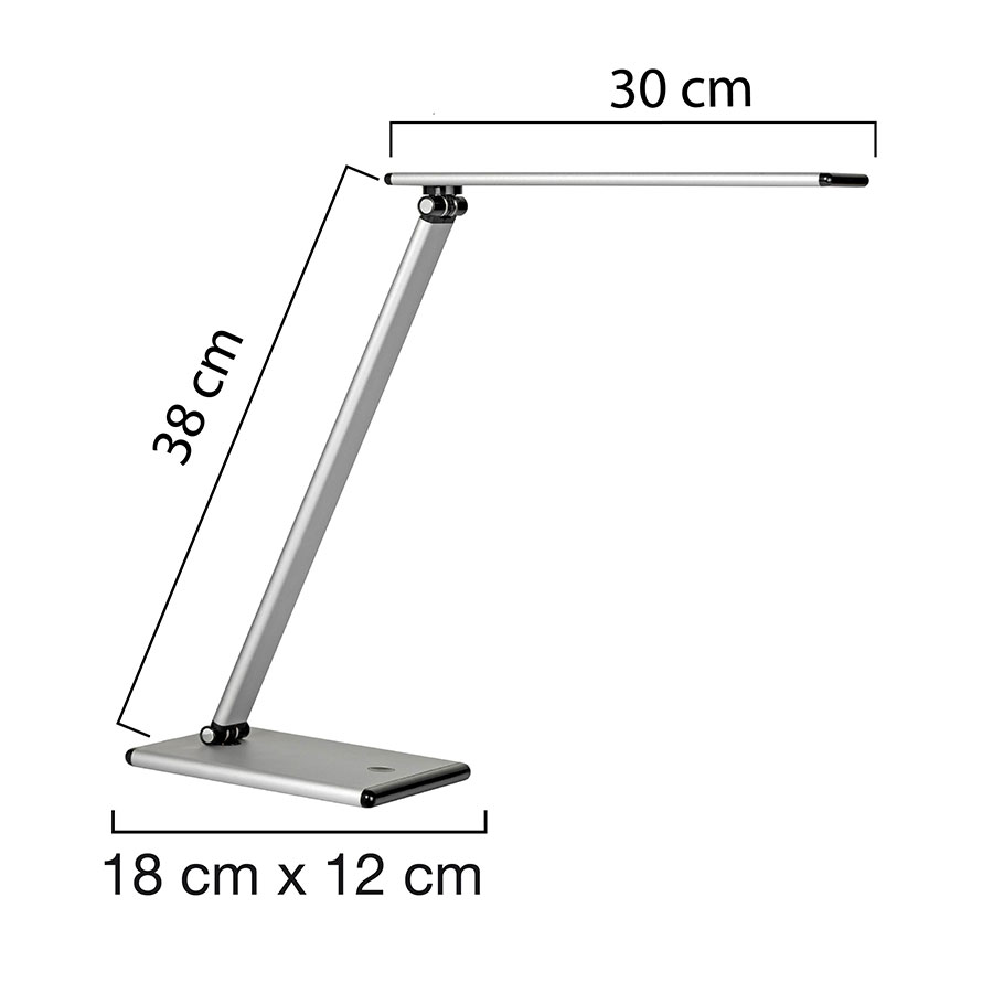 Bordlampe TERRA - LED - Sølv