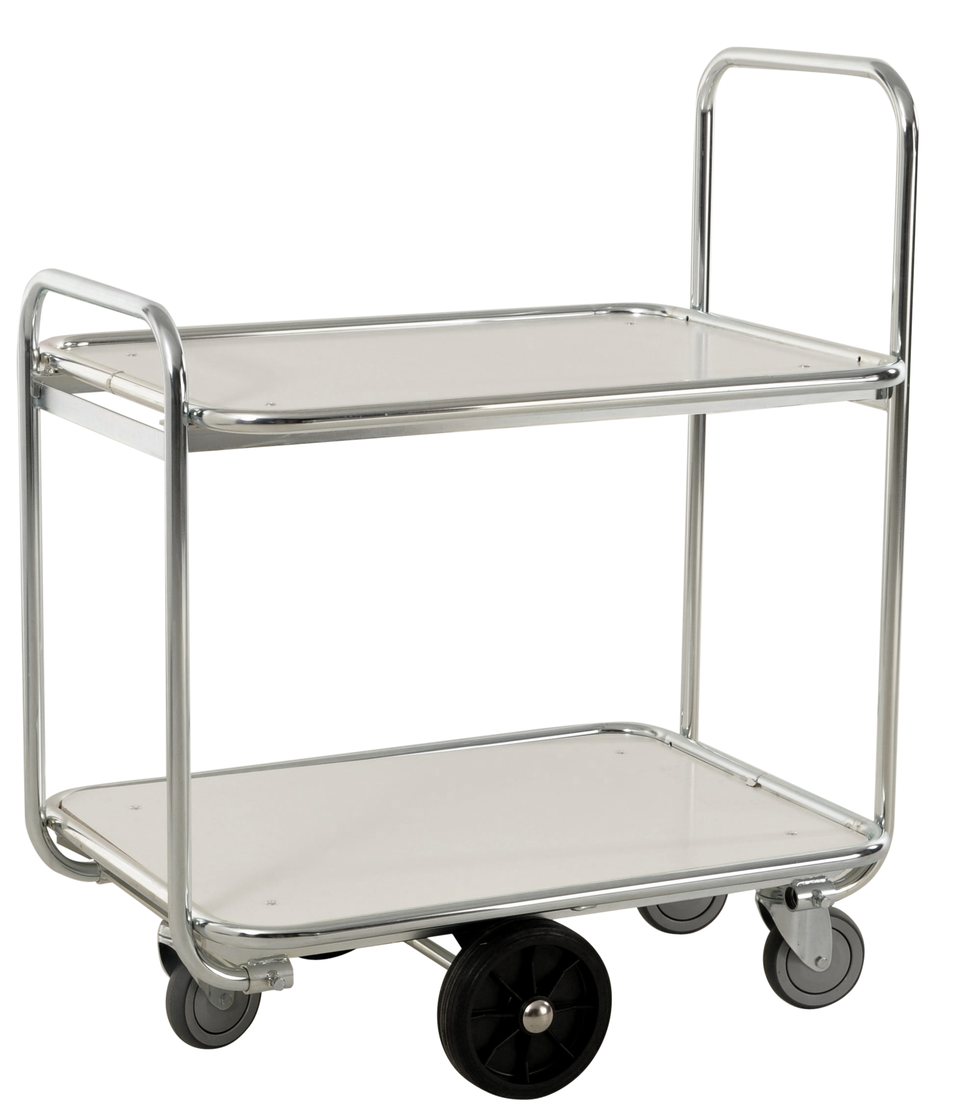 Plukvogn m 2 hylder elforsinket 6 hjul stor model