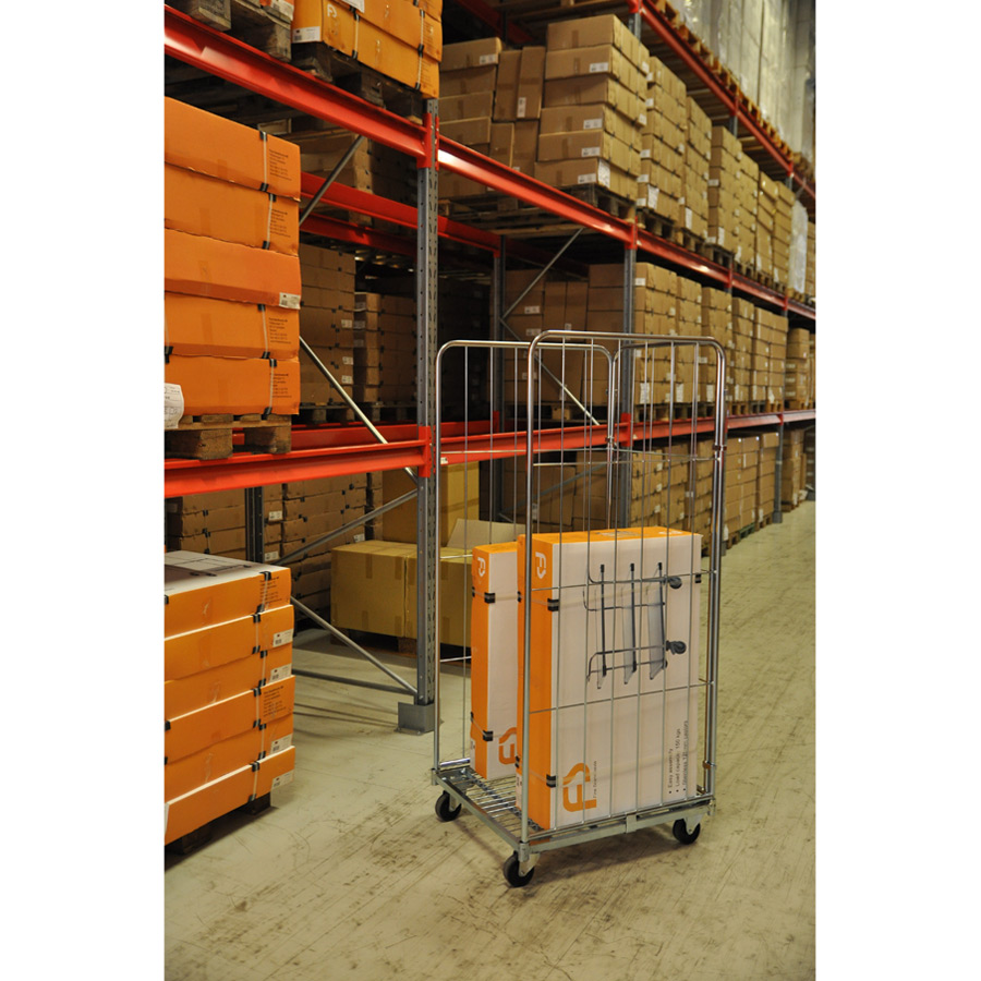 Rullecontainer med 3 sider
