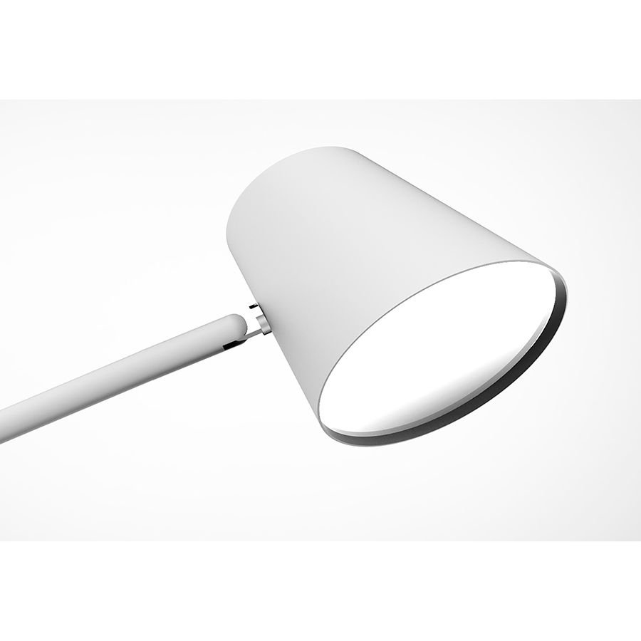 Bordlampe - Model VICKY - hvid/træ