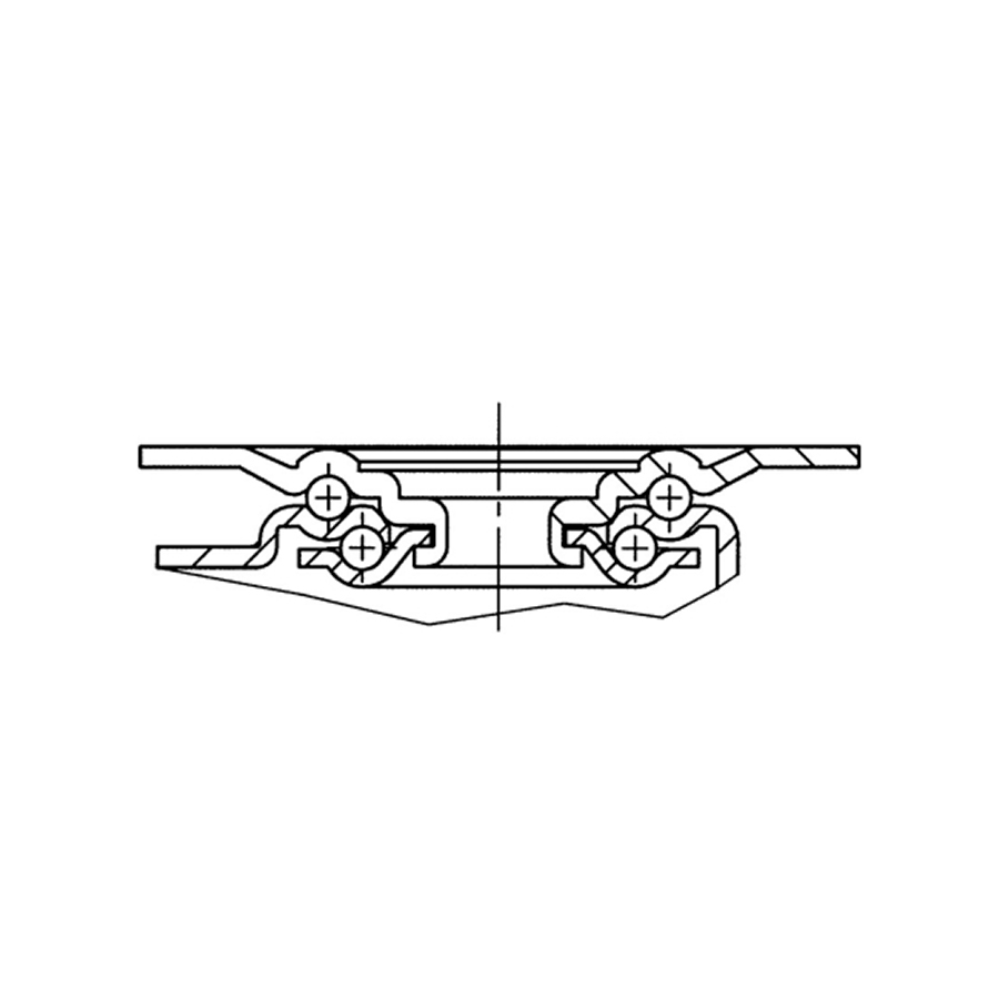 TENTE hjul 8470 BOG 080 P62