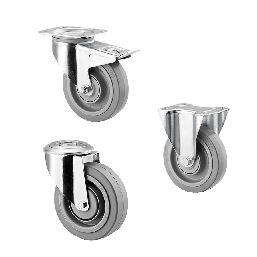 TENTE hjul 3470 UFP 100 P62 GRÅ