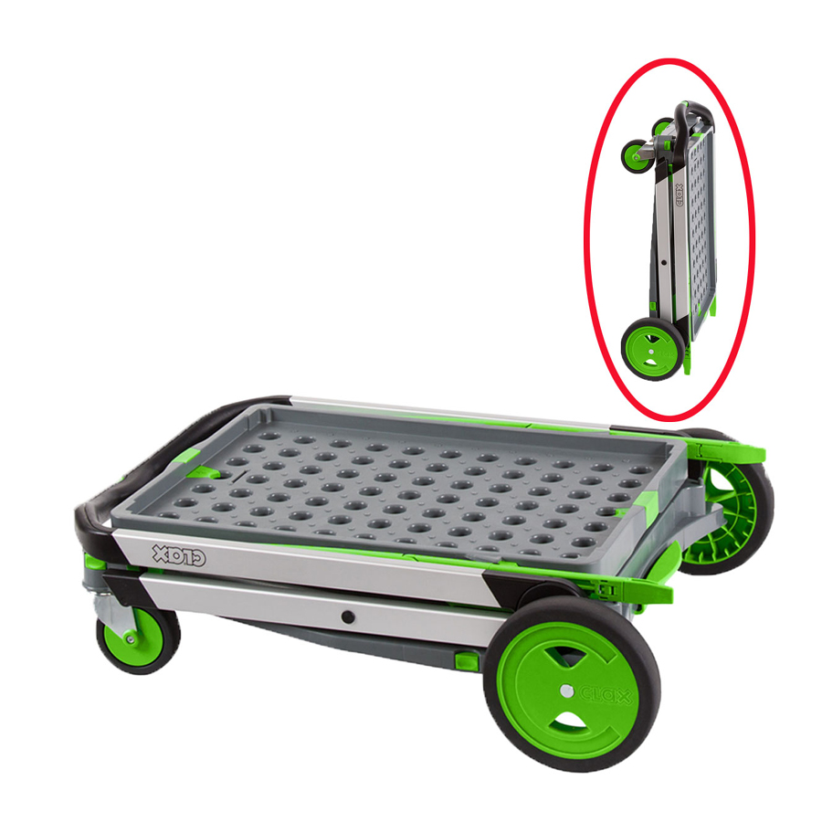 CLAX sammenklappelig multivogn 2 hylder max 60 kg. CLAX sammenklappelig multivogn 2 hylder max 60 kg.