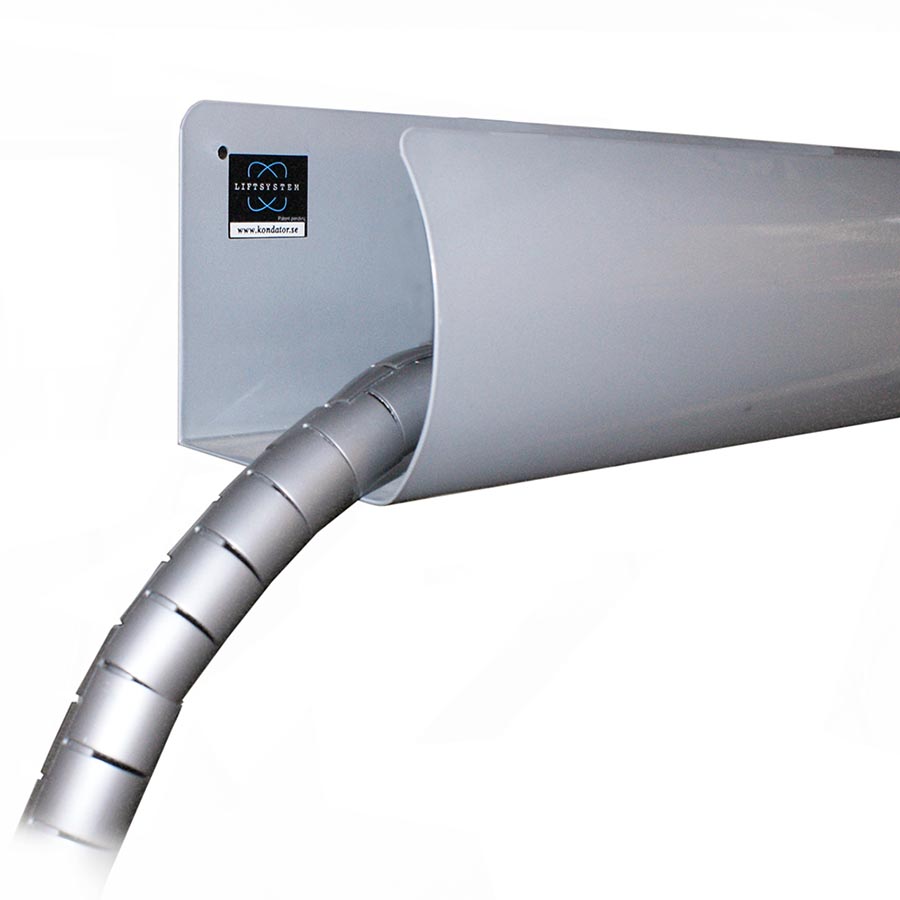 Kabelbakke Liftpipe 1050mm - Sølv
