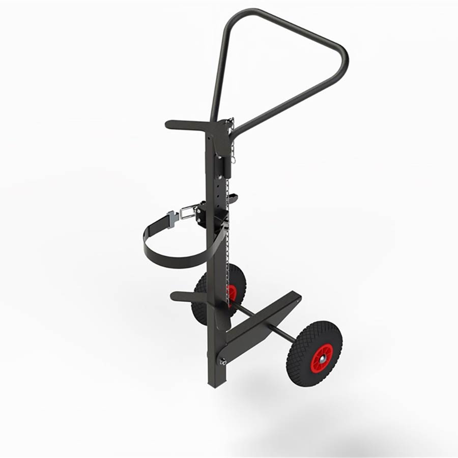 Ergonomisk galvaniseret gasflaskevogn