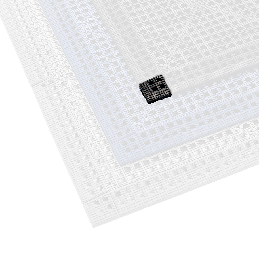 Flexi Tile hjørneliste - sort