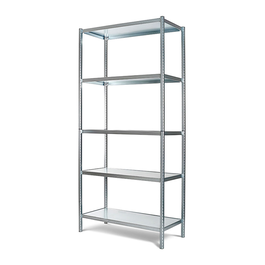 Lagerreol med 5 hylder mål: 200x92x43 cm.