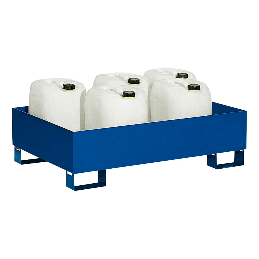 Opsamlingskar stål palle SO2 BLÅ