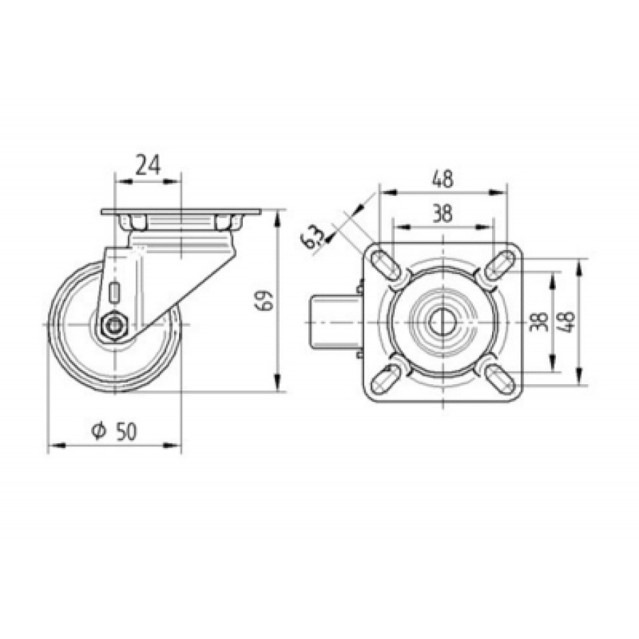 TENTE hjul 2470 DYK 050 P40 TENTE hjul 2470 DYK 050 P40