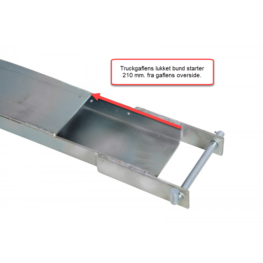 Truckforlængergafler Galv. 1800x120x60 mm. 2,5 ton