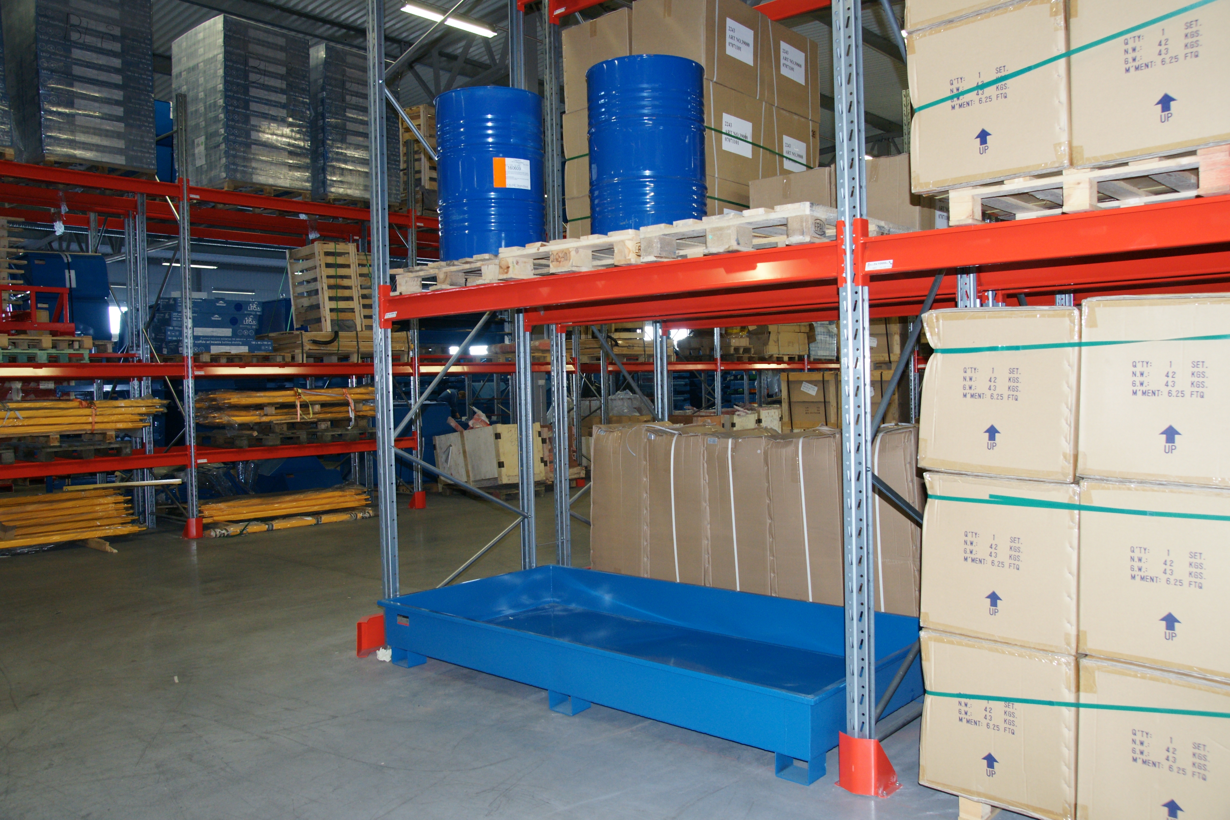 Miljøkar stående til pallereol 2680mm