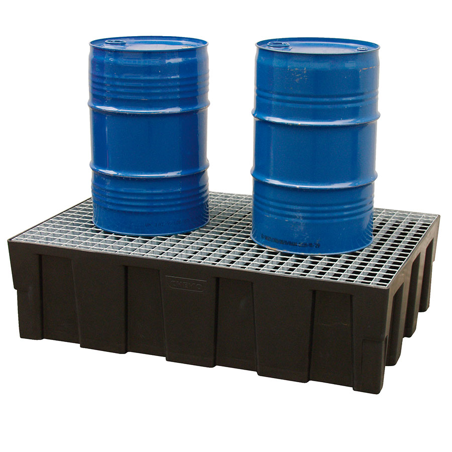 Opsamlingskar Euro PE palle med stålrist