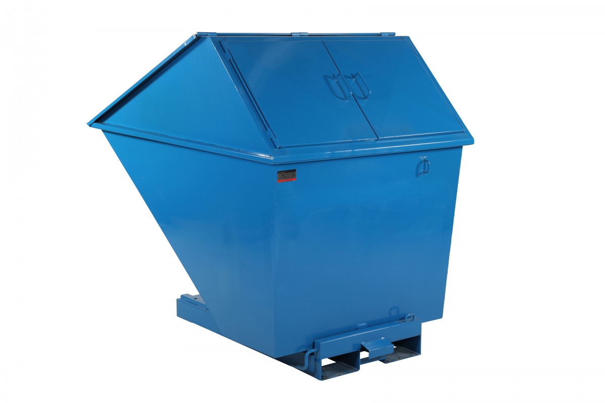 Tipcontainer lukket 1300 L