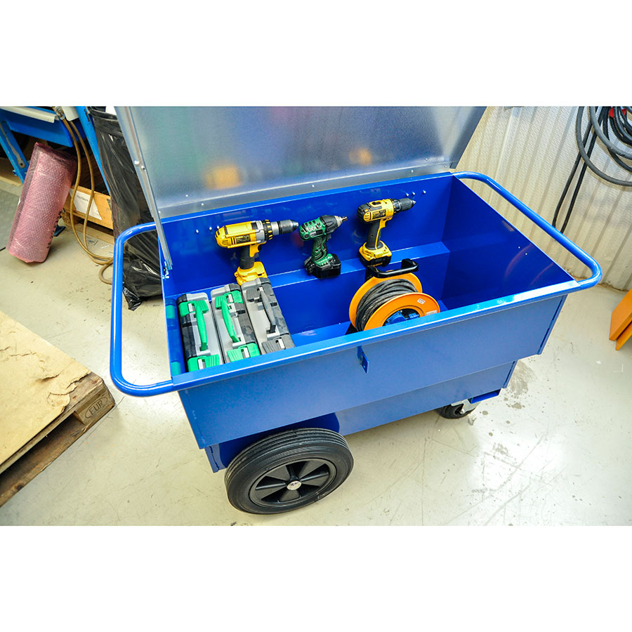 Værktøjsvogn med låg stor model 300 Liter