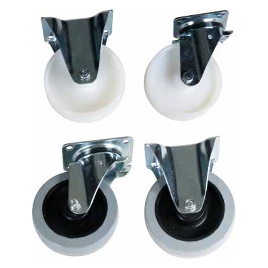 Nylon hjul for tipcontainer Ø160 mm. STD. (4 stk)