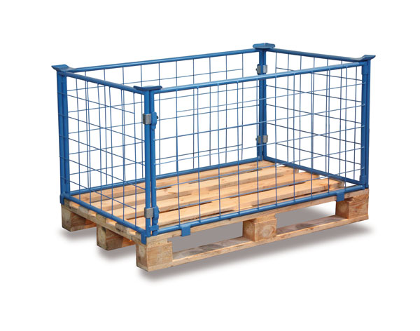 Pallebur 62 blå 120x80x40cm. Nethul 10x10cm