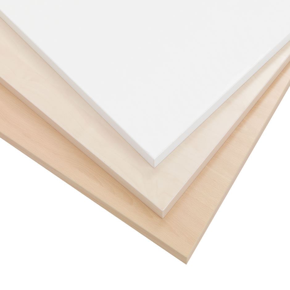Dør til pult Quantum 760x414 mm birk