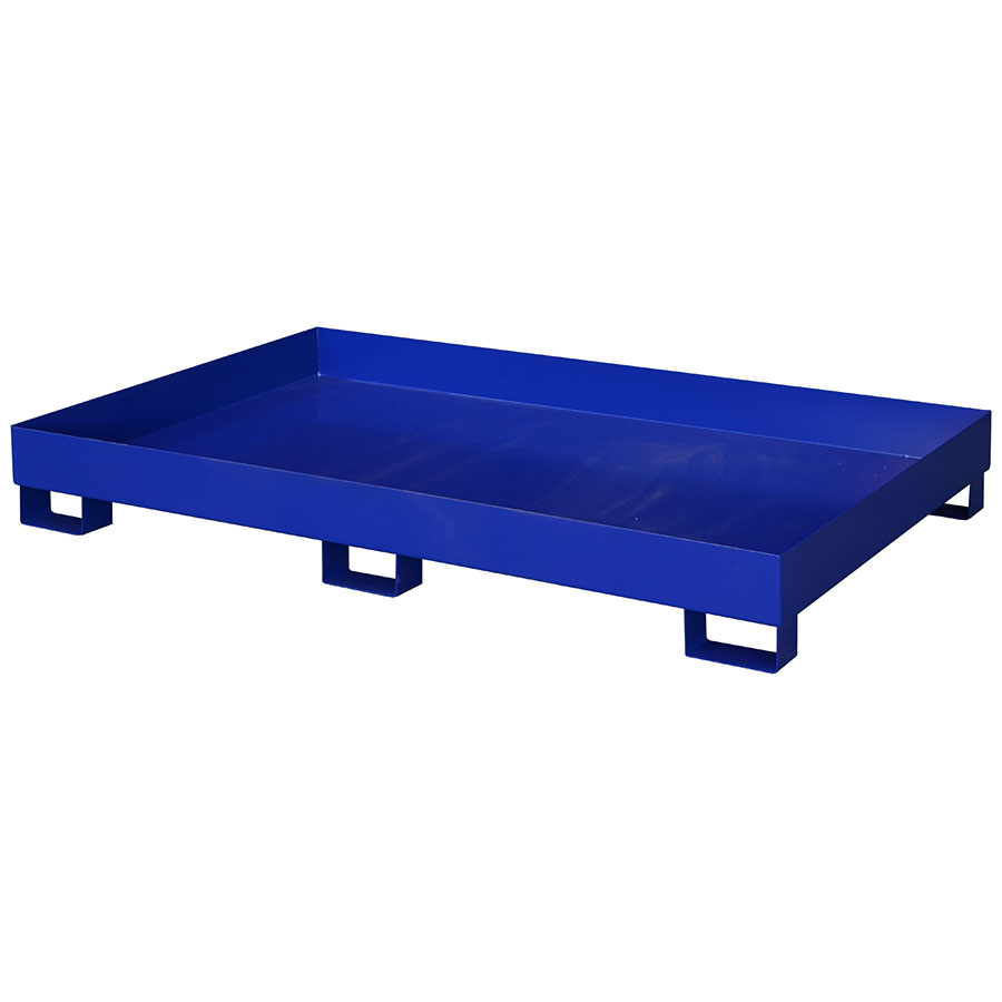 Opsamlingskar stål palle SO6 BLÅ