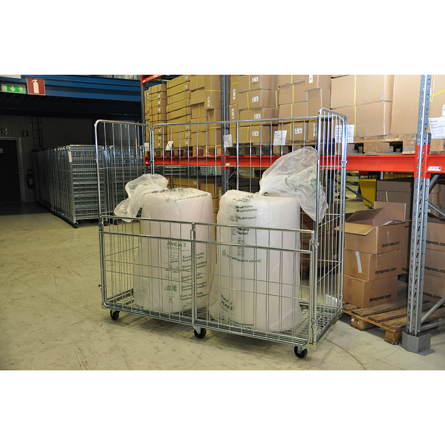 Rullecontainer med 4 sider lang model