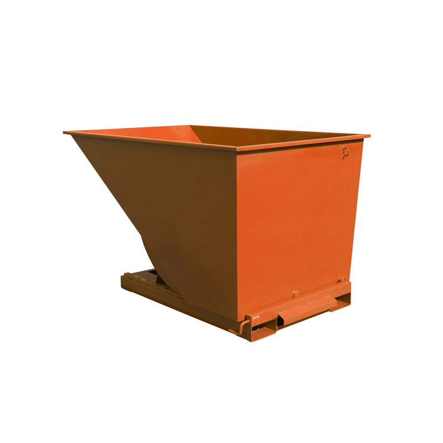Tip-container "Automatic", 2000 Liter åben. Orange