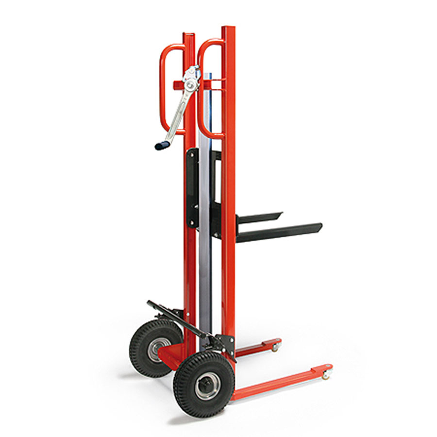 Sækkevogn med hejs og gafler 150 kg
