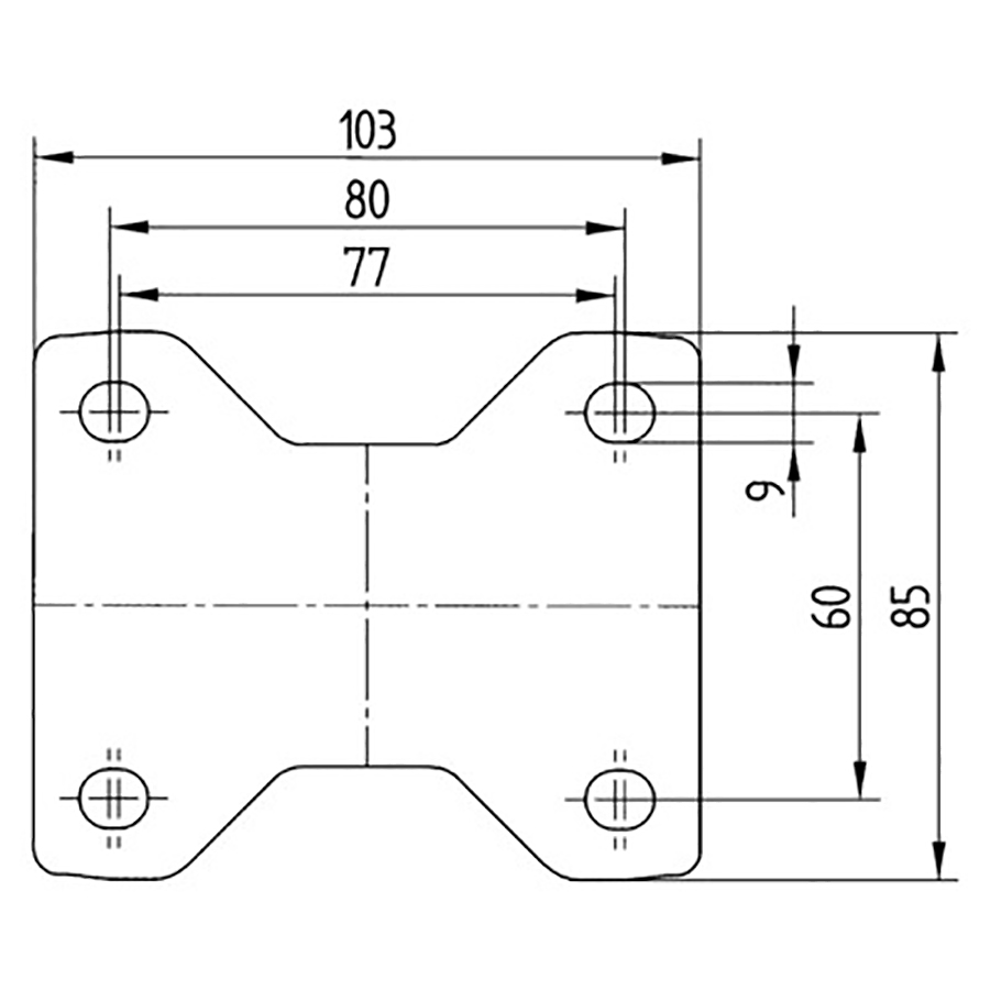 TENTE hjul 3478 ITP 100 P62